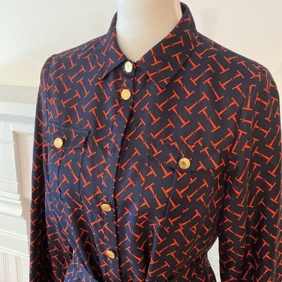 Elizabeth McKay 6 Dress Silk Fall Dress Long Sleeve 6 Classic Equestrian Preppy - Picture 6 of 17